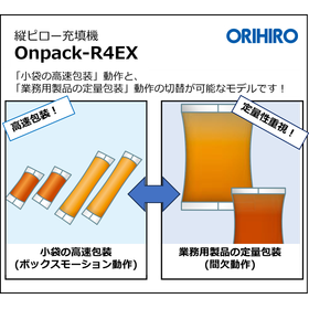 【展示会出展機】縦ピロー充填機『Onpack-R4EX』
