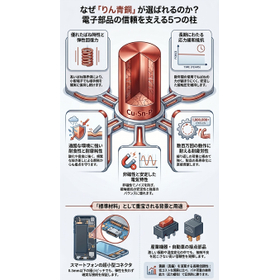 【電子部品向け】快削リン青銅でコネクタへの加工性、信頼性向上