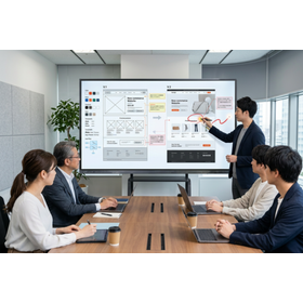 制作会社向け|98インチの大型タッチスクリーン