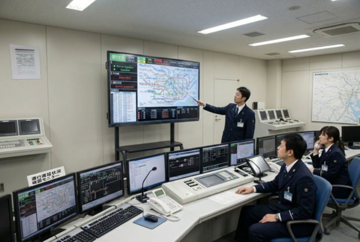 運行管理向け｜98インチの大型タッチスクリーン