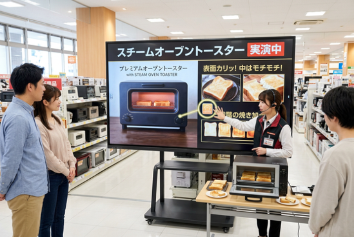 小売向け｜98インチの大型タッチスクリーン e-screen98