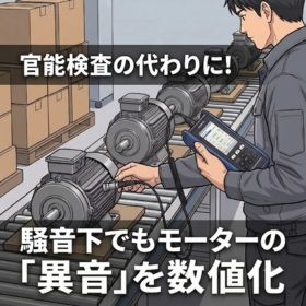 モーターの官能検査をデジタル化！ポータブル振動計VW3100