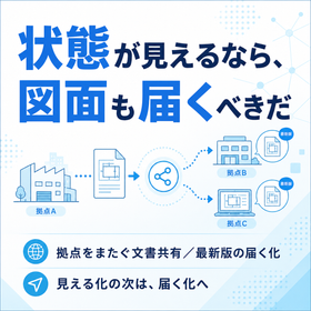 拠点間の図面共有・どこからでも最新版に届く文書管理