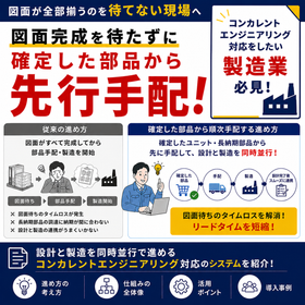 【個別受注生産】図面完成を待たない部品手配と生産管理の進め方