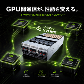 NVIDIA H200 NVL 4GPU AIサーバー