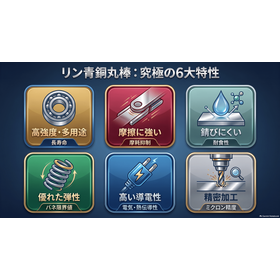 リン青銅丸棒の概要と種類