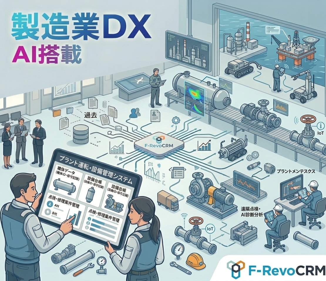 【プラント保守業界向け】保守管理システム「F-RevoCRM」