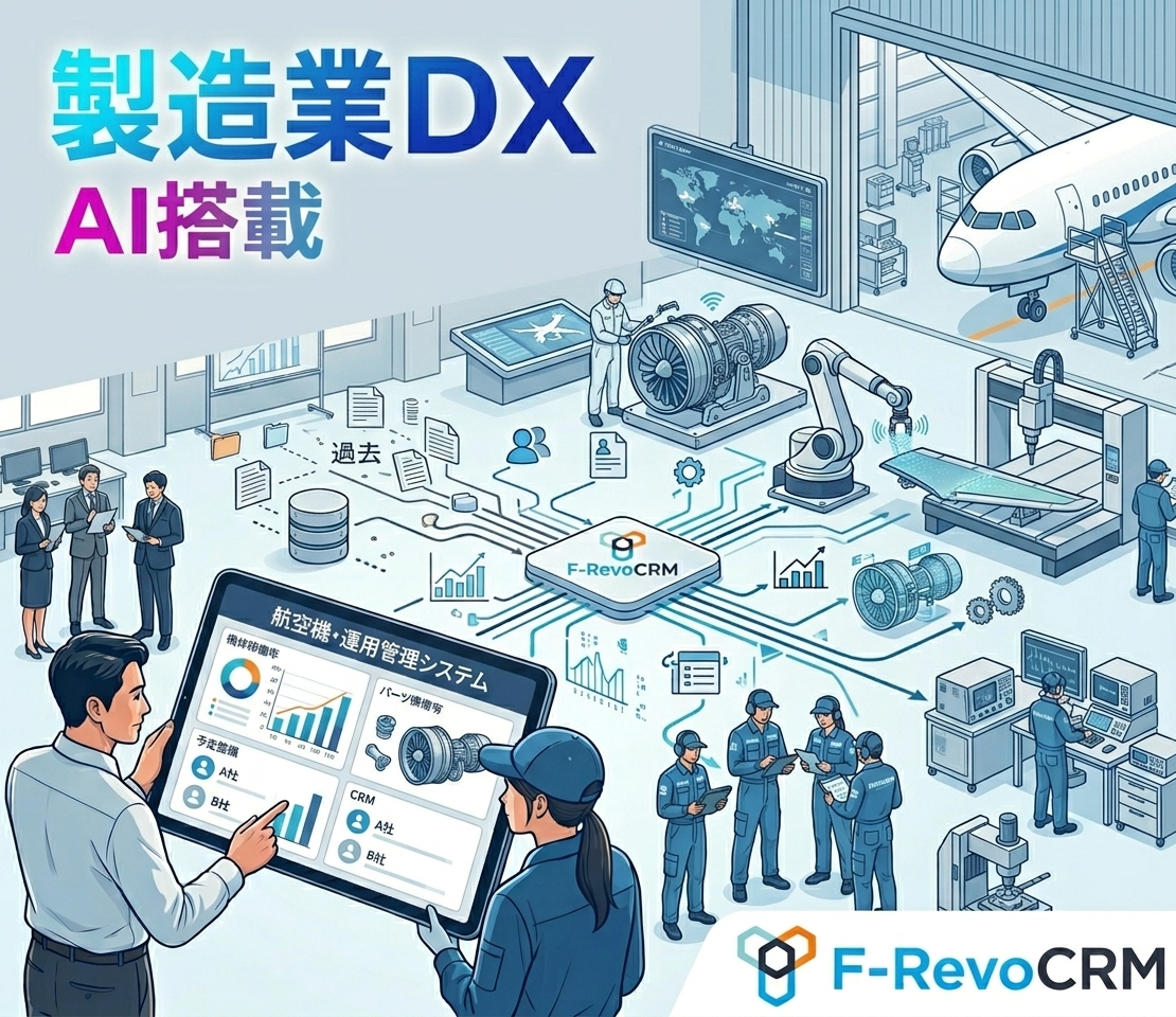 【航空機整備向け】設備保守管理システム「F-RevoCRM」