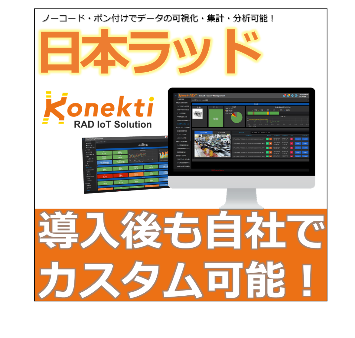 ノーコードでデータの可視化・集計・分析【Konekti EX】