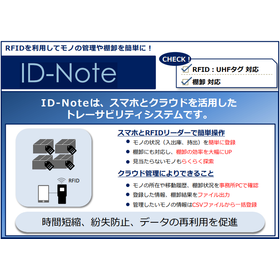 スマホ&times;RFID入出庫管理システム『ID‑Note』