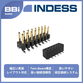 2~100極・各種実装形態に対応!業界標準コネクタIndess