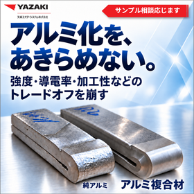 高強度・高耐熱と導電性・加工性を両立したアルミ複合材
