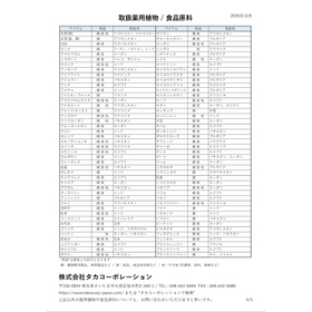 取扱薬用植物 / 食品原料 P.4