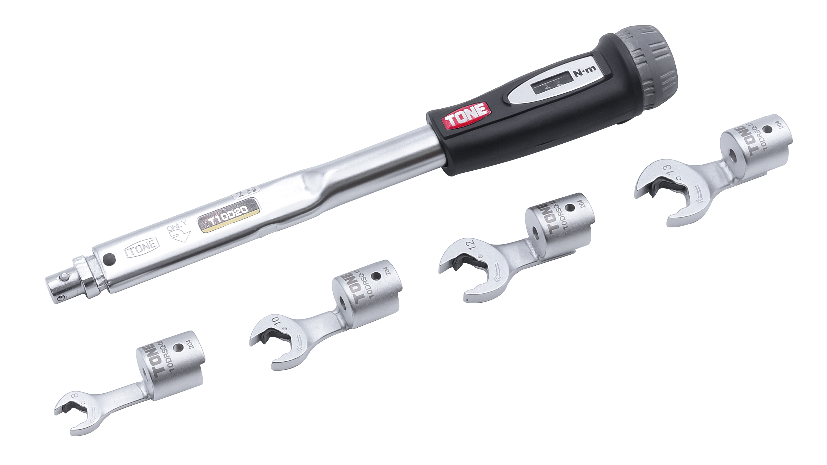 差替式トルクレンチ用クイックスパナヘッドセット『8DRSQ30』 TONE