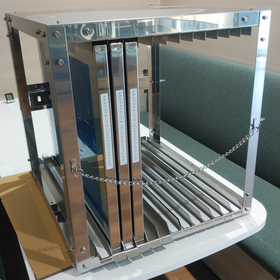 Expandable according to storage capacity | Metal mask storage shelf