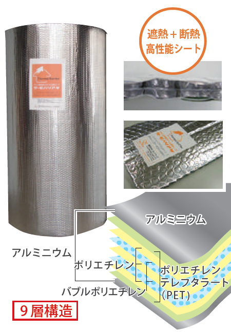 【オフィス向け】遮熱シート『サーモバリア』熱を大幅にカット！