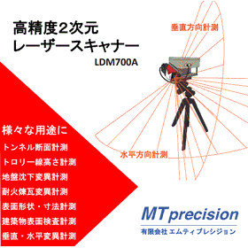 2D laser scanner for measuring wear...