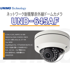 ネットワーク耐衝撃赤外線ドームカメラ｜高解像度イメージセンサー
