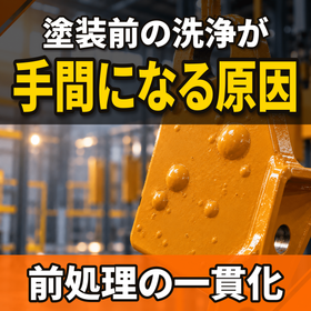 塗装前の洗浄が手間になる原因とは？前処理の一貫化