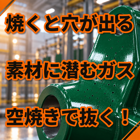 焼付後に小さな穴が並ぶ原因とは？素材のガス抜き.png