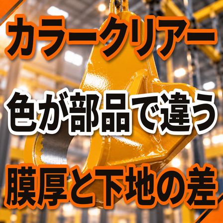 カラークリアーの色が部品で違う原因とは？膜厚と下地.png
