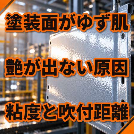 塗装面がゆず肌で艶が出ない原因とは？吹付条件.png