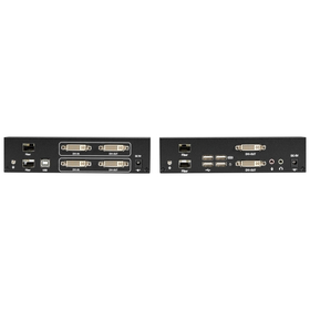 DVI-D Fiber Optic KVM Extender Dual Head