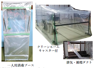 組立て・移動型簡易クリーンブース