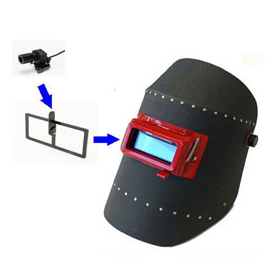 Welding face-mounted clip camera