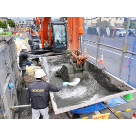 高含水泥土改良剤MTシリーズ【施工事例】下水道管埋設工事