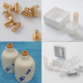 Contract manufacturing: bearings, various crucibles, eel sauce containers, audio-related products. product image