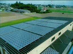 金属折板屋根専用遮熱シート『冷えルーフ』事例・写真　工場・倉庫版