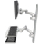 Slide-type wall track mount for monitor/keyboard installation.