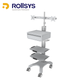 rollsys-医療向け-医療装置用システムカート-トレイ2枚-引出収納-デュアルディスプレイマウント.png