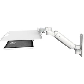 【壁面16cm収納】昇降式ノートPCアーム｜医療・産業現場用