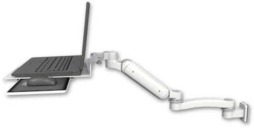 【病院向け】昇降式ノートPCアーム ウォールチャネル取付用