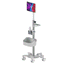 Roll stand for wireless ultrasound diagnostic equipment