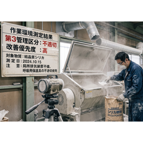 作業環境測定 管理区分改善策 空気清浄機使用事例
