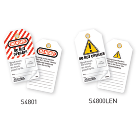 DO NOT OPERATE Self-laminating photo ID tag