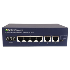 4+2 Port PoE HUB PH-0403