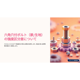 [Information] About the strength classification differences of hexagon socket bolts (steel/raw).