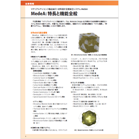 【技術情報】MedeA：特長と機能全般
