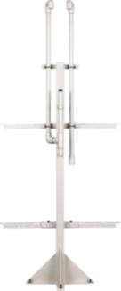 壁に固定しない自立式の供給設備「ガスロン供給ユニット」