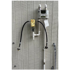 LP gas piping kit, time-saving installation, wall-mounted piping kit.