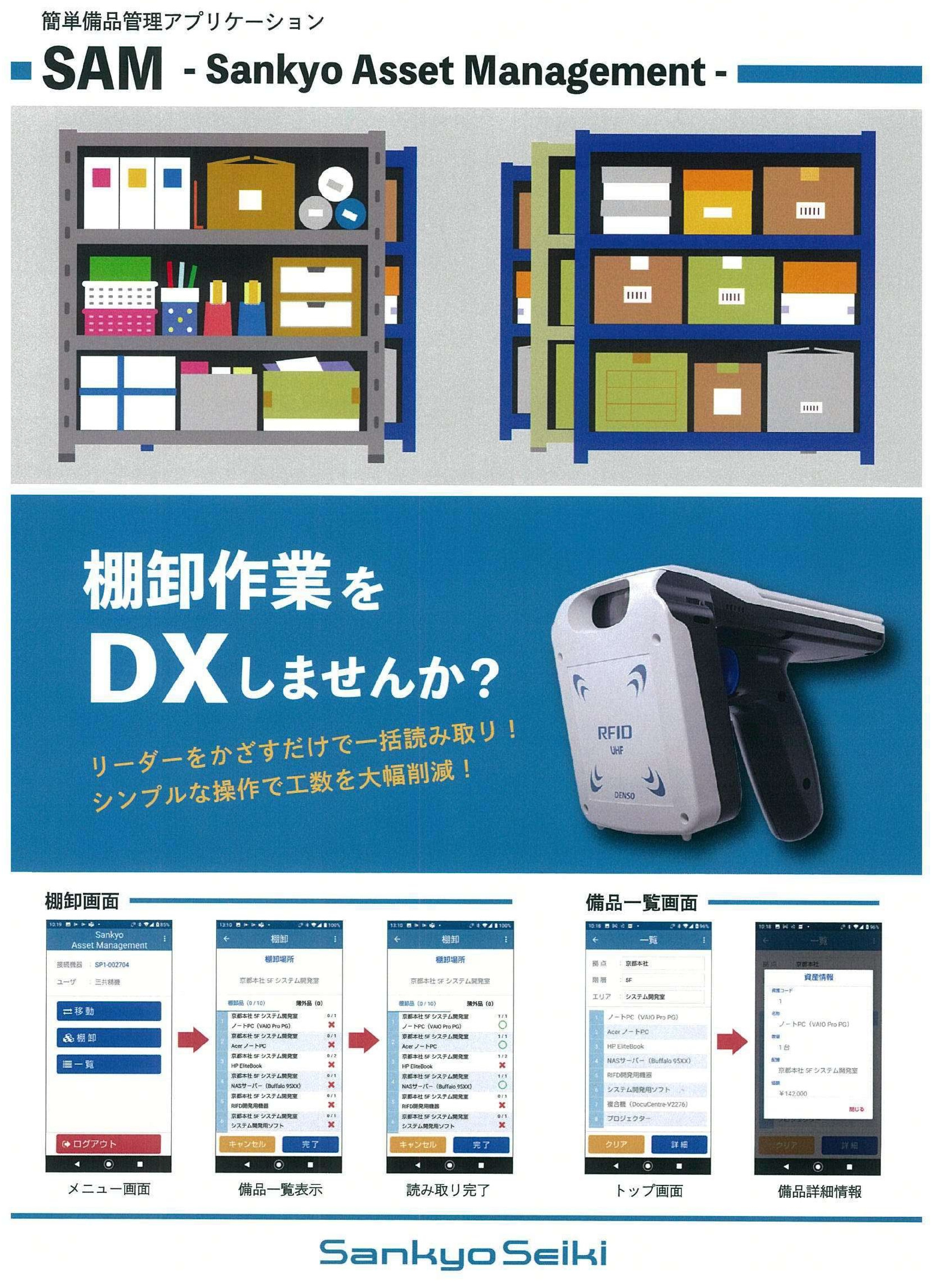【博物館向け】RFID備品管理システム SAM