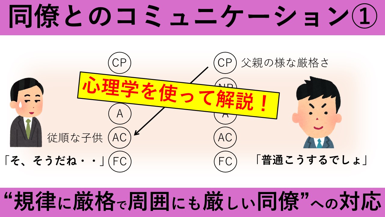 【動画資料】規律に厳格で、周囲にも厳しい同僚への対応