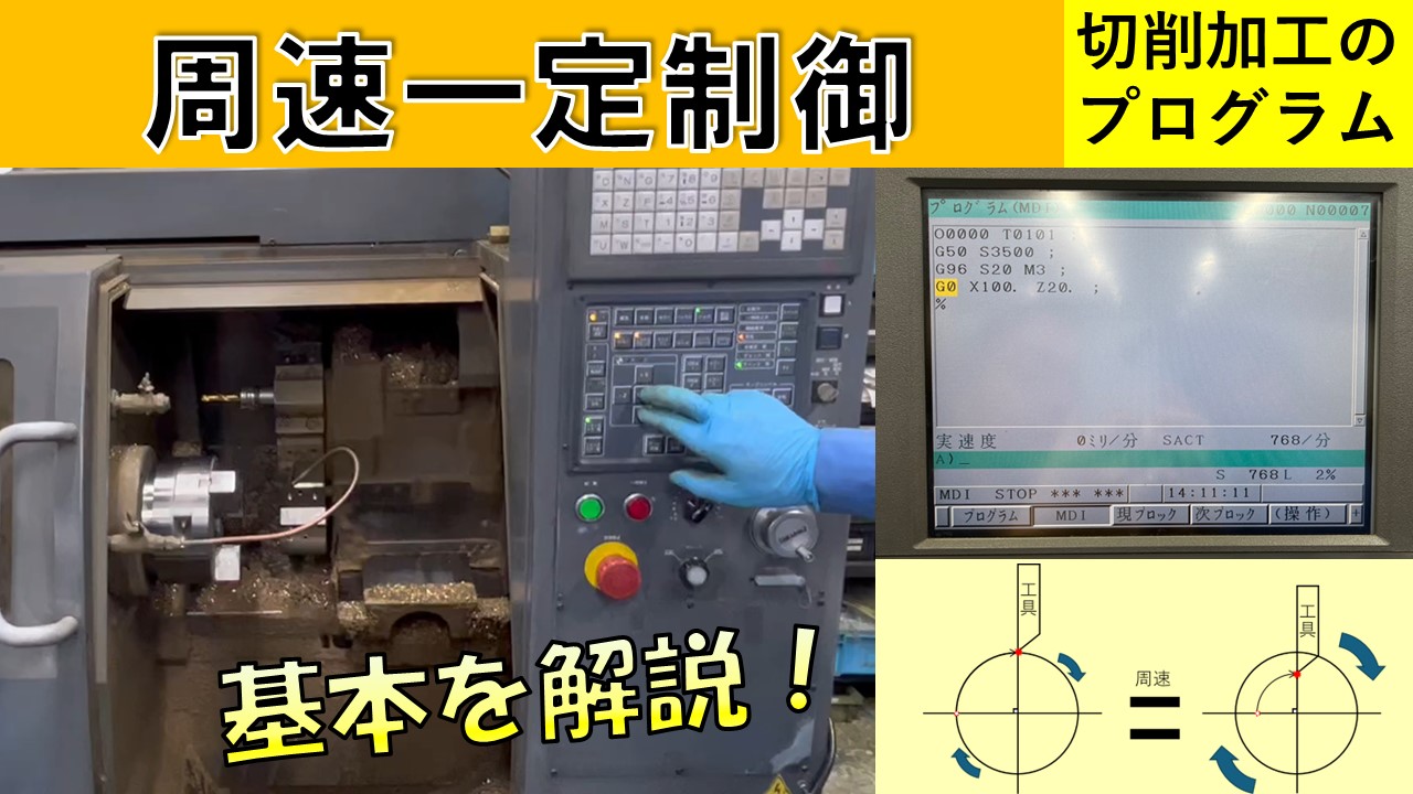 【金型向け】周速一定制御の基本を解説！