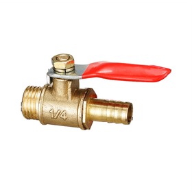 小型ボールバルブ ホースニップル一体型 WSBTQF2Fシリーズ