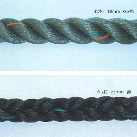 Synthetic Fiber Rope "M-Zex(R) Rope" for Construction Sites