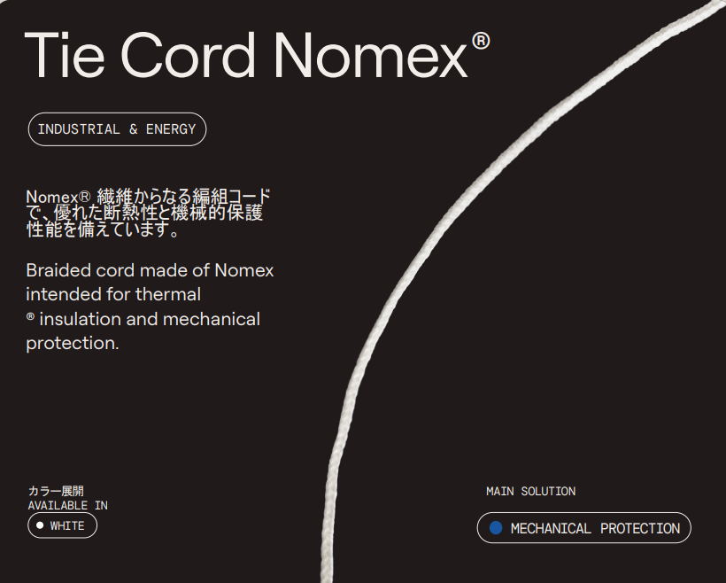 【モーター結束】Nomex製編組コード『Nomex』
